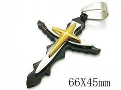 HY 316L Stainless Steel Cross Pendants-HY08P0678PT