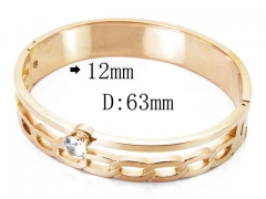 HY Wholesale Stainless Steel 316L Bangle(Crystal)-HY19B0069HPF