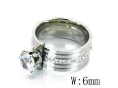 HY Stainless Steel 316L Small CZ Rings-HY19R0161HZZ