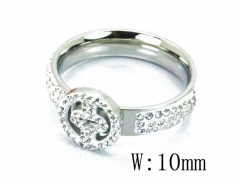 HY Stainless Steel 316L Small CZ Rings-HY19R0139PU