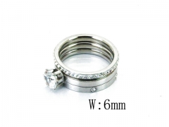 HY Stainless Steel 316L Lady Special Rings-HY19R0281HWW