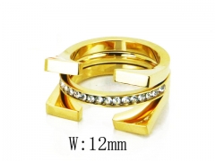 HY Stainless Steel 316L Small CZ Rings-HY19R0104HIY