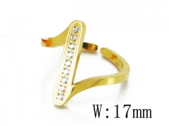 HY Stainless Steel 316L Small CZ Rings-HY19R0055HFF