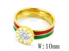 HY Stainless Steel 316L Small CZ Rings-HY19R0135PR