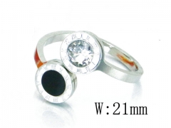 HY Stainless Steel 316L Small CZ Rings-HY19R0096OA