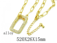 HY Stainless Steel 316L CZ Necklaces-HY35N0401HOE