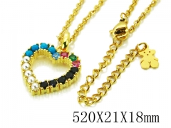 HY Wholesale 316L Stainless Steel Lover Necklace-HY90N0044HLX