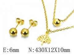 HY Stainless Steel jewelry Plant Style Set-HY91S0674N5