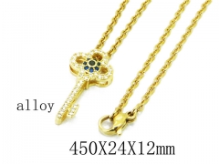 HY Stainless Steel 316L CZ Necklaces-HY35N0394HIT