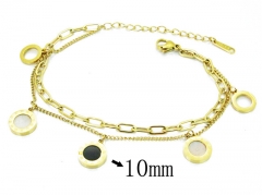 HY Stainless Steel 316L Bracelets (Charm)-HY24B0032HML