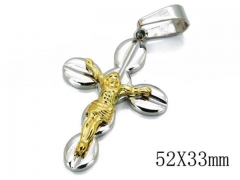 HY Stainless Steel 316L Cross Pendant-HYC08P0097N0