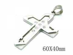 HY Stainless Steel 316L Cross Pendant-HYC09P0583HIU