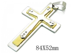 HY Stainless Steel 316L Cross Pendant-HYC08P0662HJD