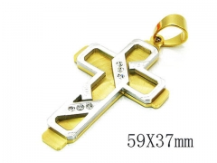 HY Stainless Steel 316L Cross Pendant-HYC09P0577HJA