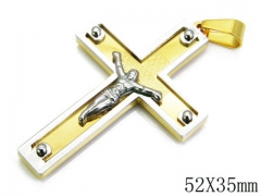 HY Stainless Steel 316L Cross Pendant-HYC09P0151HKZ