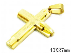 HY Stainless Steel 316L Cross Pendant-HYC09P0185HHZ