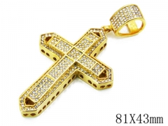 HY Stainless Steel 316L Cross Pendant-HYC15P0081JPL