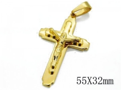 HY Stainless Steel 316L Cross Pendant-HYC08P0089N0