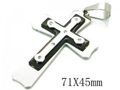 HY Stainless Steel 316L Cross Pendant-HYC08P0669HID