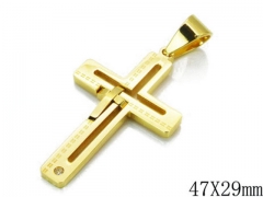 HY Stainless Steel 316L Cross Pendant-HYC09P0231HIZ