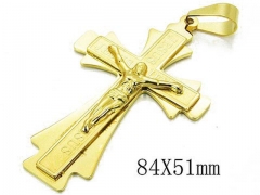 HY Stainless Steel 316L Cross Pendant-HYC08P0698HJD