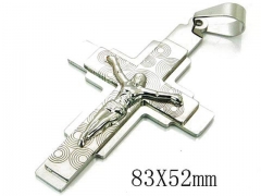 HY Stainless Steel 316L Cross Pendant-HYC08P0690HHA