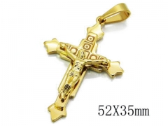 HY Stainless Steel 316L Cross Pendant-HYC08P0091N0