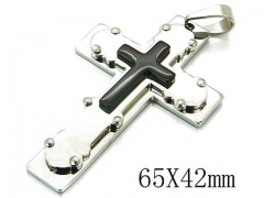 HY Stainless Steel 316L Cross Pendant-HYC08P0670OY