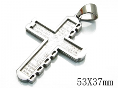 HY Stainless Steel 316L Cross Pendant-HYC09P0476HIV