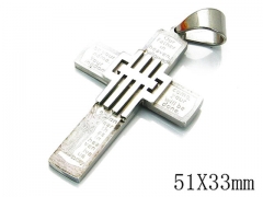 HY Stainless Steel 316L Cross Pendant-HYC09P0467HIT