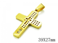 HY Stainless Steel 316L Cross Pendant-HYC09P0557HEE