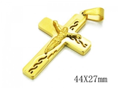 HY Stainless Steel 316L Cross Pendant-HYC09P0449HTT