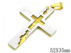 HY Stainless Steel 316L Cross Pendant-HYC09P0122HKZ