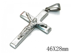 HY Stainless Steel 316L Cross Pendant-HYC09P0509HHG