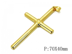 HY Stainless Steel 316L Cross Pendant-HYC70P0463MC