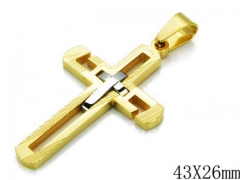 HY Stainless Steel 316L Cross Pendant-HYC09P0239HIZ