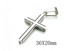 HY Stainless Steel 316L Cross Pendant-HYC59P0438LL