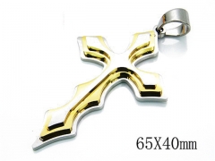 HY Stainless Steel 316L Cross Pendant-HYC79P0202HMC