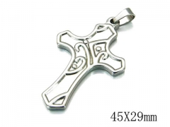 HY Stainless Steel 316L Cross Pendant-HYC70P0414KA