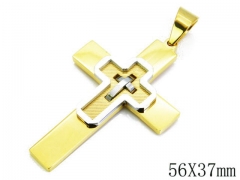 HY Stainless Steel 316L Cross Pendant-HYC09P0125HKZ