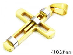 HY Stainless Steel 316L Cross Pendant-HYC09P0169HHZ