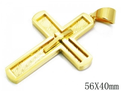 HY Stainless Steel 316L Cross Pendant-HYC09P0132HKZ