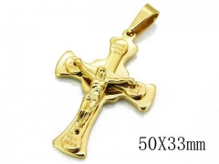 HY Stainless Steel 316L Cross Pendant-HYC08P0096N0