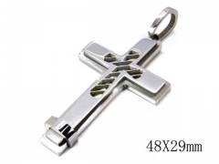 HY Stainless Steel 316L Cross Pendant-HYC09P0621H30