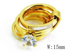 HY Stainless Steel 316L Small CZ Rings-HYC05R0877I30