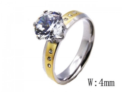 HY Stainless Steel 316L Small CZ Rings-HYC05R0778H00