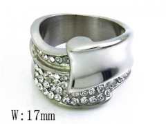 HY Stainless Steel 316L Small CZ Rings-HYC15R0709H20