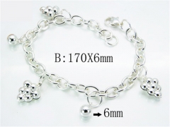 HY Stainless Steel 316L Silvering Bracelets-HYC70B0489MF