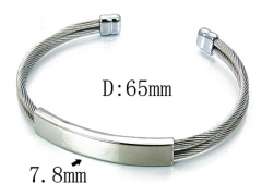 HY Stainless Steel 316L Bangle-HYC38B0446HJD