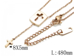 HY Stainless Steel 316L Necklaces-HYC14N0297PW